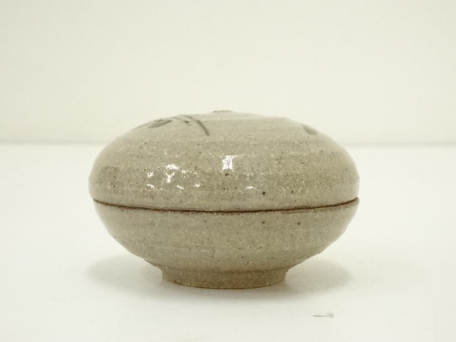  井上公之造　絵唐津香合（共箱）